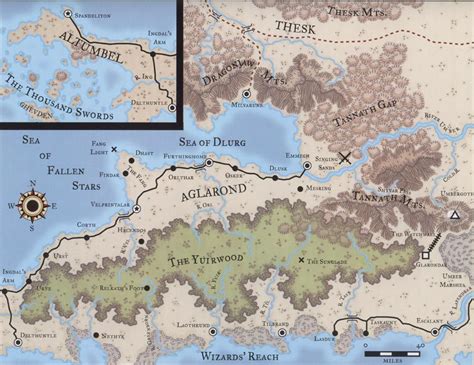 Faerun Forgotten Realms Map Pelajaran