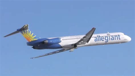 Allegiant Air Md 80 Takeoff From Calgary Youtube