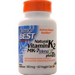 Maybe you would like to learn more about one of these? Doctor's Best Natural Vitamin K2 - MK-7 plus D3 on sale at ...