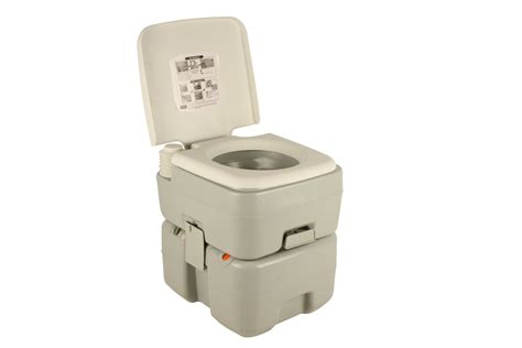 Deluxe Portable Toilet 20lt Grey With Level Indicator Getaway Outdoors