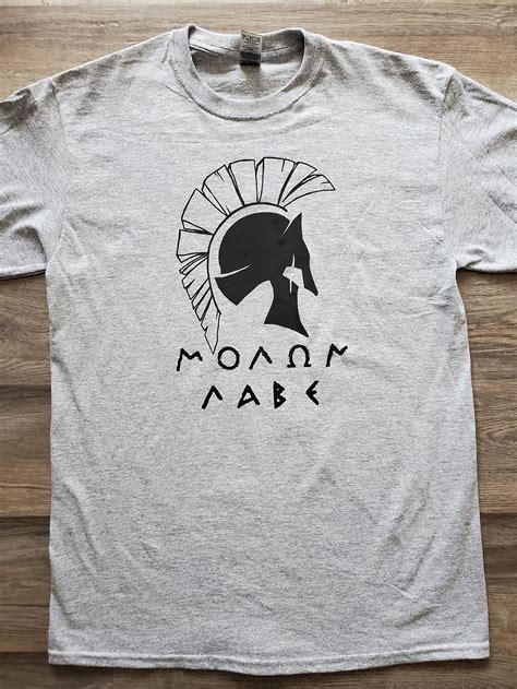 Molon Labe Spartan Tshirt Etsy
