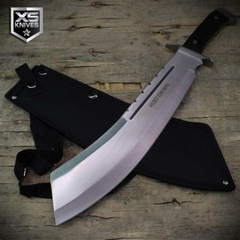 18 Jungle Survival Curved Huge Machete Knife Full Tang Hunting Sword