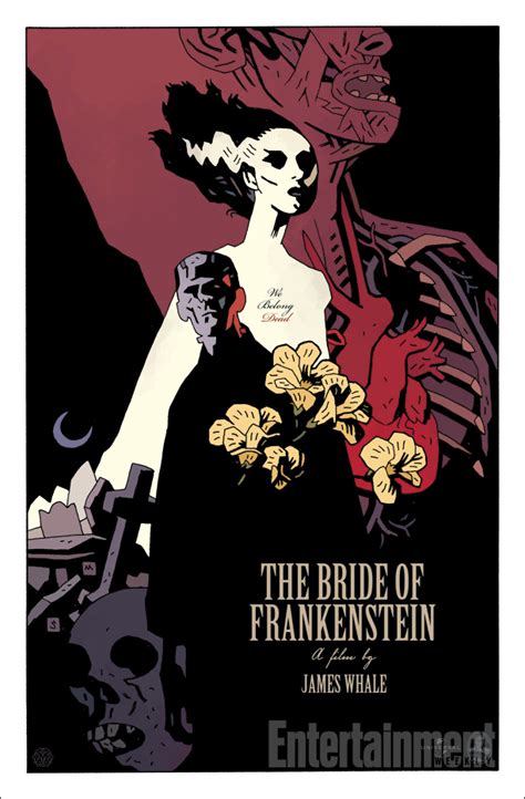 The Bride Of Frankenstein Poster By Mike Mignola