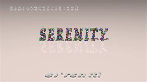 Serenity Pronunciation Examples In Sentences And Phrases Youtube