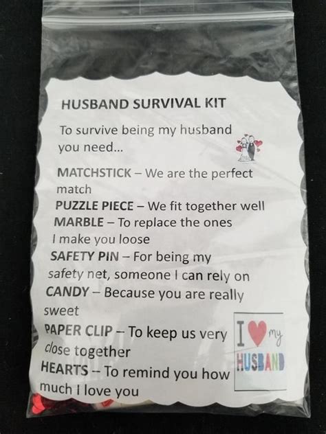 Husband Survival Kit Survival Kit Survival Kit Ts Survival