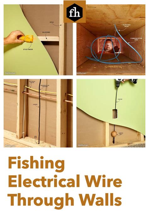 Fishing Electrical Wire Through Walls Electrical Wiring Electric