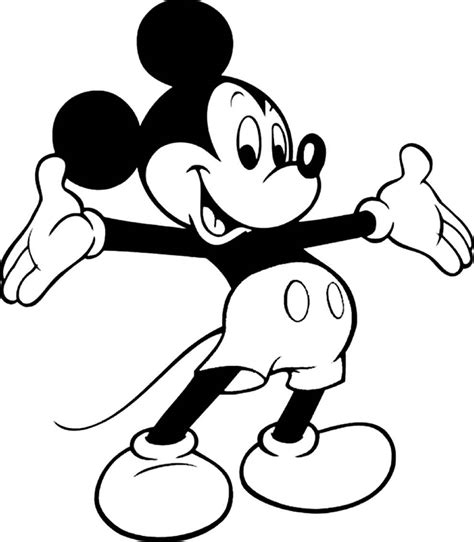 Coloriage Mickey 170092 Films d animation Dessin à colorier