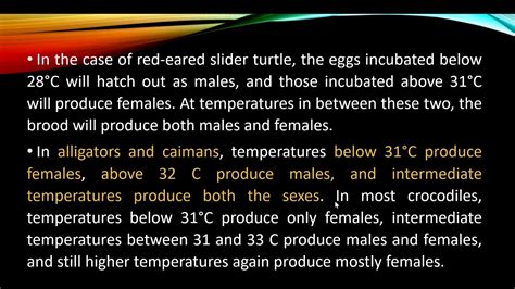 Temperature Dependent Sex Determination In Reptiles Youtube
