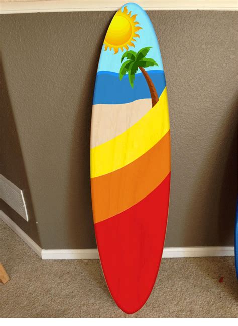 Wall Hanging Surf Board Surfboard Decor Hawaiian Beach Surfing Etsy