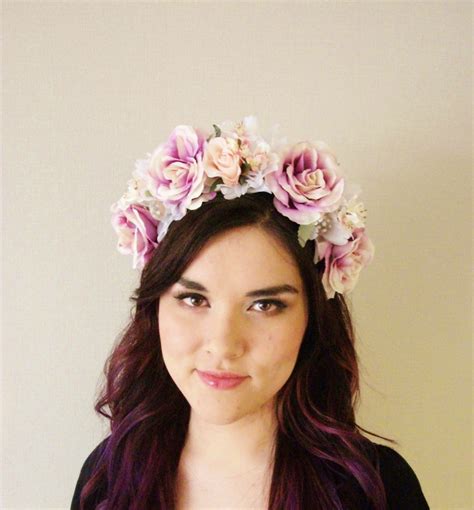 Woodland Roses - floral headband, floral crown, flower crown, floral wreath, fascinator ...