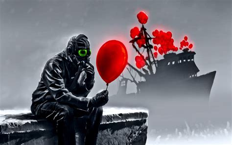 4591320 Gas Masks Apocalyptic Romantically Apocalyptic Balloon
