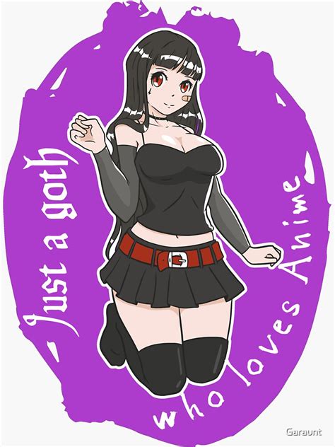 Goth Girl Who Loves Anime Cute Gothic Vampire Girl Waifu Anime Weeb