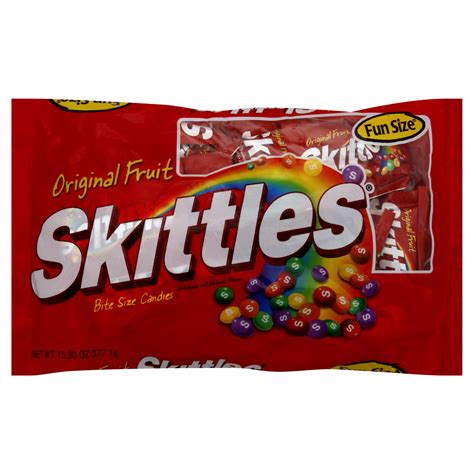 Skittles Bite Size Candies Original Fruit Fun Size 133 Oz 3771 G