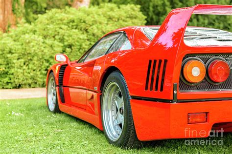 Ferrari F40 Supercar Of The 1980s At A Classic Car Show Photograph By