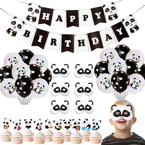 Buy Panda Birthday Decorations For Kids Cute Panda Party Balloons