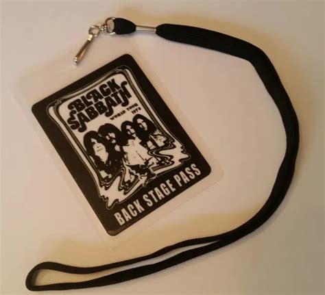 Black Sabbath 1978 Backstage Pass 2 Sided With Signature Ozzy Look 9