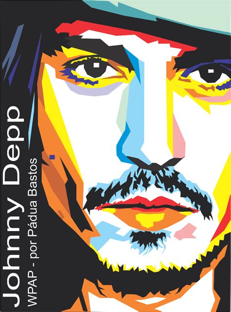 Pintando E Colorindo Johnny Depp Pop Art Vetor Johnny Depp Frases
