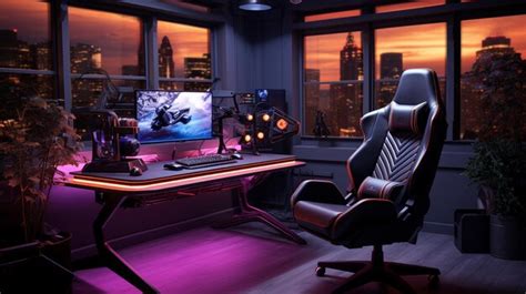 Premium Ai Image Ultimate Gaming Computer Desktop Setup