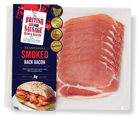 Traditional Smoked Back Bacon The British Sausage Ham And Bacon Co