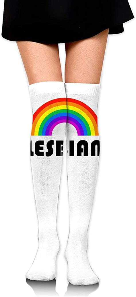 Knee High Socks Lesbian Lgbt Womens Athletic Over Thigh
