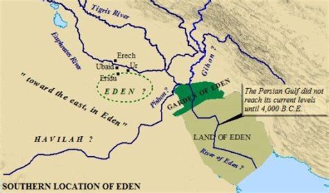 This Map Of Eden Depicts The Geographical State Of The Area Around