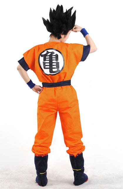 Japanese Anime Dragon Ball Goku Adult Cosplay Costume Suit Halloween