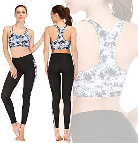 tktoky women s yoga outfits 2 piece set high waist athletic seamless leggings pant sports bra