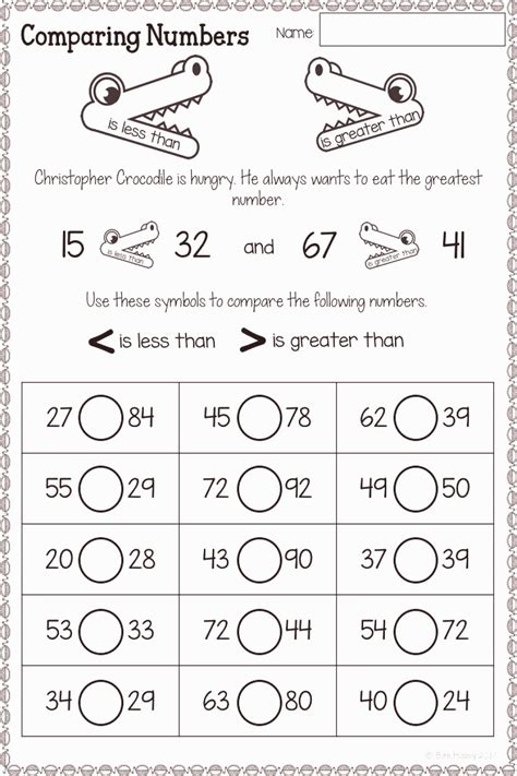 Printables And Task Cards For Comparing And Ordering Numbers Reading