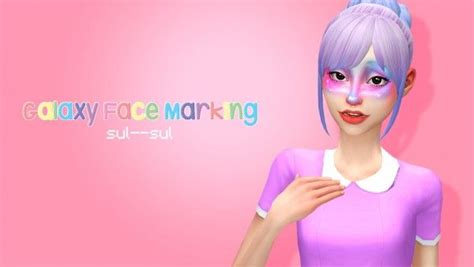 Sulsul Sims Galaxy Face Marking Sims 4 Downloads Sims