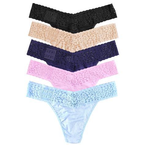 Hanky Panky Modal Original Rise Thong 5 Pack One Size