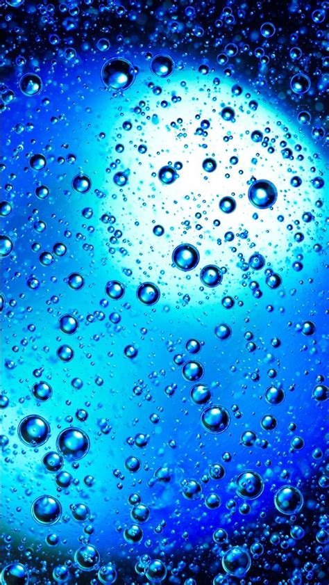 Blue Drops Bubbles Round 4k Hd Abstract Wallpapers Hd Wallpapers Id