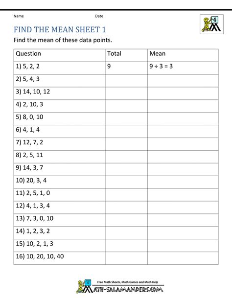 No annoying ads, no download limits, enjoy it and don't forget to bookmark and share the love! Mean Worksheets