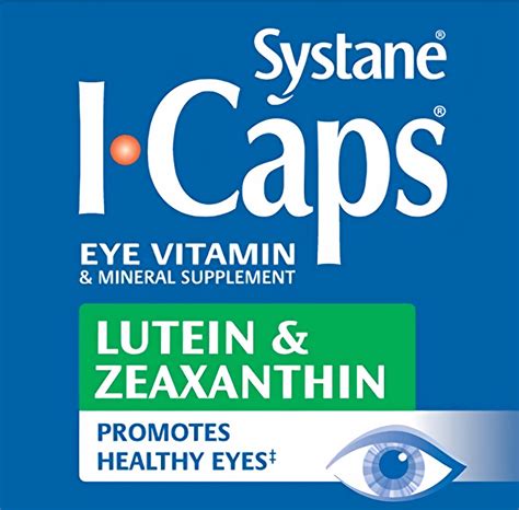 Systane Icaps Eye Vitamin And Mineral Supplement Lutein And Zeaxanthin Ebay