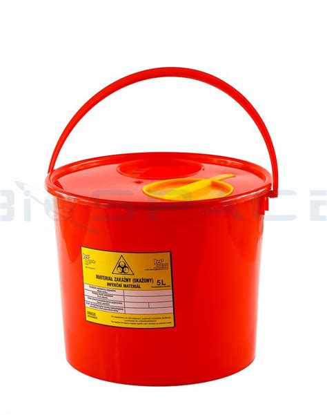 Pojemnik Na Odpady Medyczne 5 L Czerwony Pojemniki I Worki Na