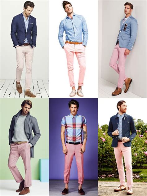 The real men wear pink trope as used in popular culture. Men's Pink Chinos Outfit Inspiration Lookbook | Chinos men ...