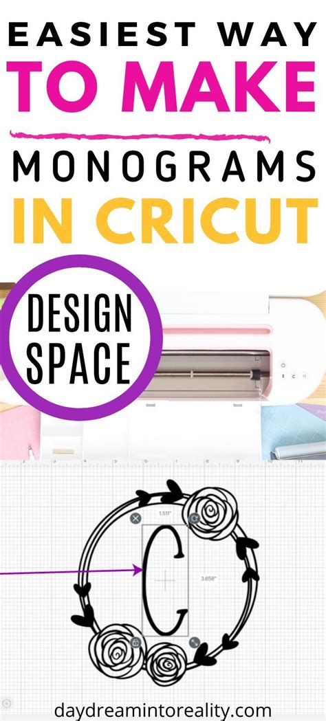 How To Make A Monogram In Cricut Design Space In 2022 Cricut Cricut