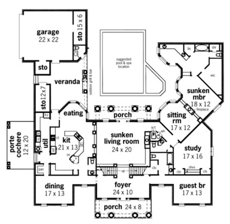 House Plan 048 00206 Traditional Plan 4242 Square Feet 4 Bedrooms
