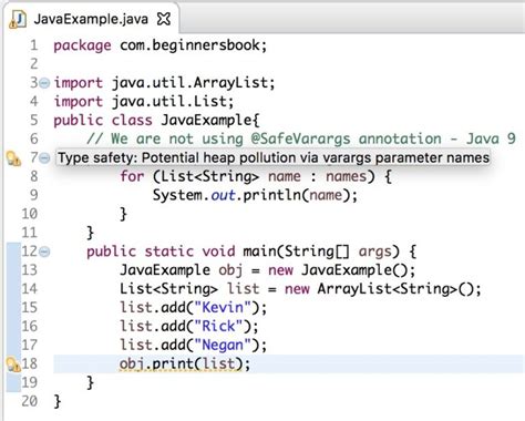 Java SafeVarargs Annotation With Examples