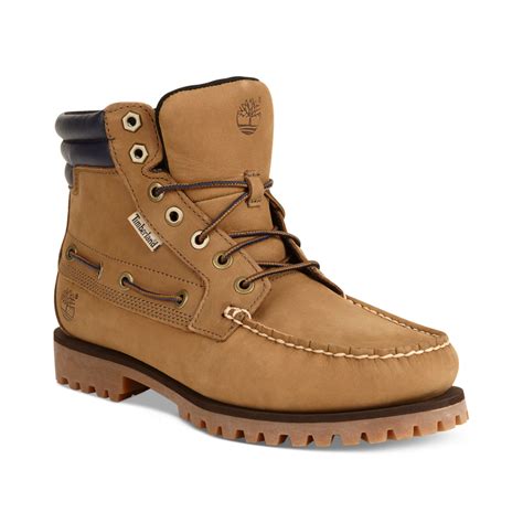 Lyst Timberland Oakwell 7 Eye Moc Toe Boots In Brown For Men