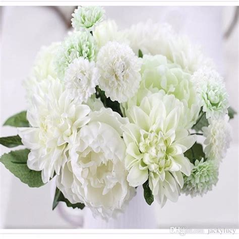 We have a wide range of colors for you to choose the color which suits your interiors and personality. 2020 Cheap Sale Elegant Artificial Silk Flower Dahlia ...