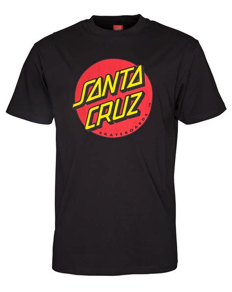 Classic Dot Santa Cruz T Shirt Black For Men Xtreme