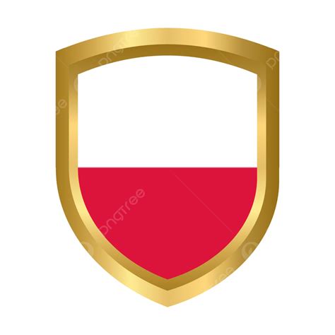 Poland Flag Golden Shield Poland Poland Flag Gold Shield Png And