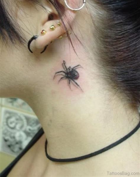 49 Snazzy Spider Tattoos On Neck Tattoo Designs