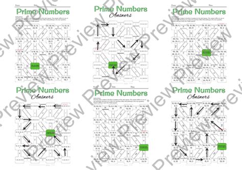 Identifying Prime Numbers Maze Teaching Resources