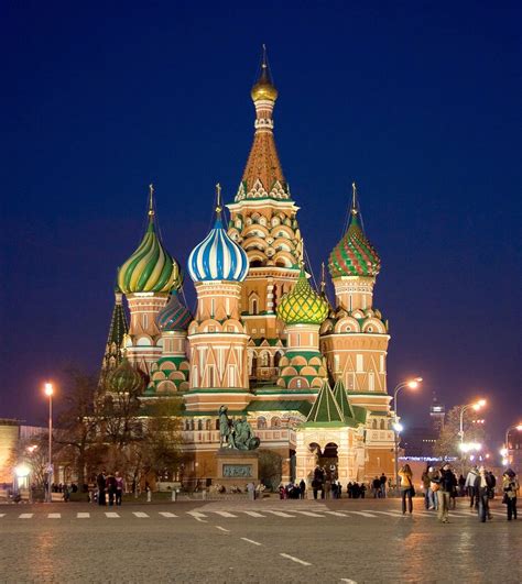 Cathedral Of St Basil The Blessed Red Square Kremlin Moscow Russia