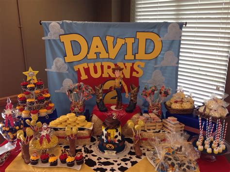 Candy Couture Candy Buffet Tables Birthday Themes For Boys Woody Party