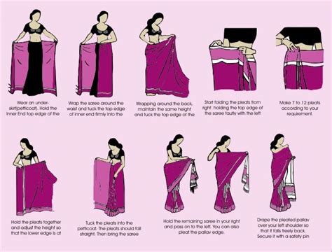 Pk Textile How To Drape A Saree To Look Slim