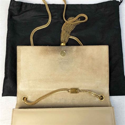 Saint Laurent Ysl Medium Kate Tassel Bag With Gold Hardware Handbagholic