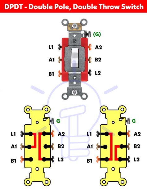 How To Wire Double Pole Double Throw Switch Wiring Dpdt Red Light