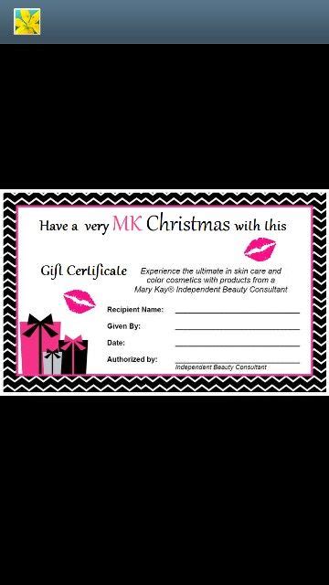 Mary Kay T Certificate Template